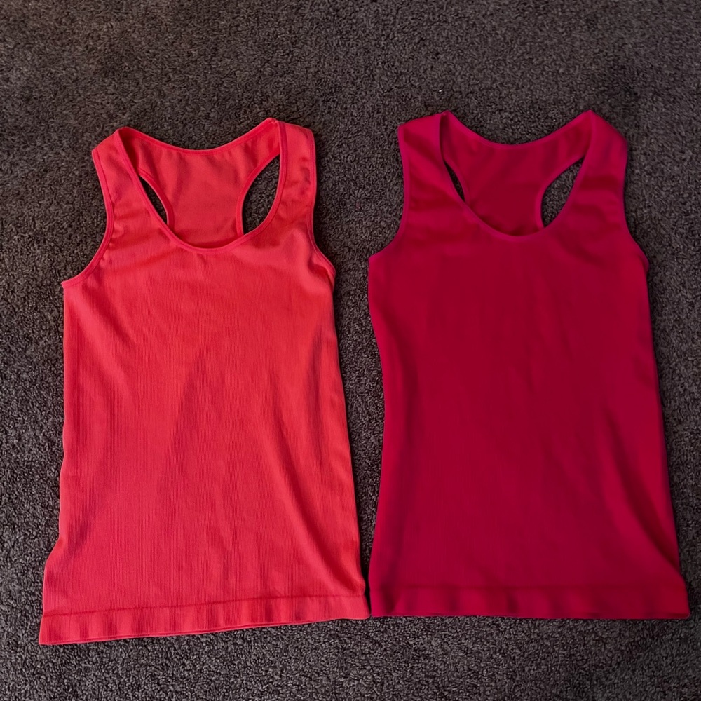 Stylish Women's Tank Tops - Red and Pink